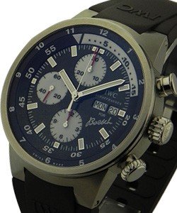 IWC Aquatimer Chronograph Boesch limited edition Steel on Strap with Brown Dial