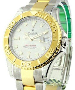Yacht-Master in Steel with Yellow Gold Bezel on Steel and Yellow Gold Oyster Bracelet with Rhodium Dial