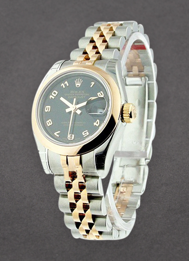 Rolex Unworn Ladies Datejust 26mm in Steel with Rose Gold Domed Bezel