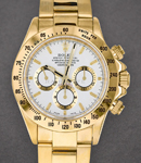 Daytona - Yellow Gold  - Zenith Movement on Oyster Bracelet with White Dial