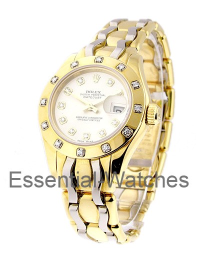 Pre-Owned Rolex Masterpiece Tridor with 12 Diamond Bezel