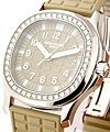 5067A - Lady's Aquanaut Luce with Diamond Bezel - Tan Color Steel with Tan Dial on Tan Rubber Strap