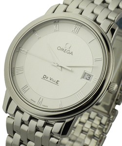 De Ville Prestige 34mm Steel on Bracelet with Silver Dial