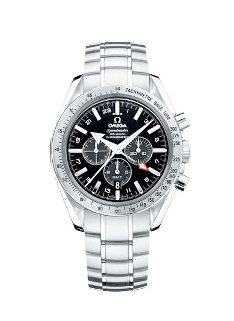 Omega Speedmaster Broad Arrow GMT Chronograph 44mm Automatic in Steel