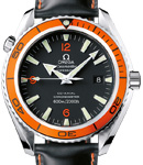Planet Ocean Steel on Rubber Strap with Orange Aluminum Bezel