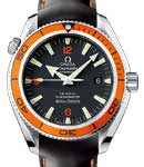 Planet Ocean 42mm Men's Automatic in Steel Steel on Rubber Strap with Black Dial