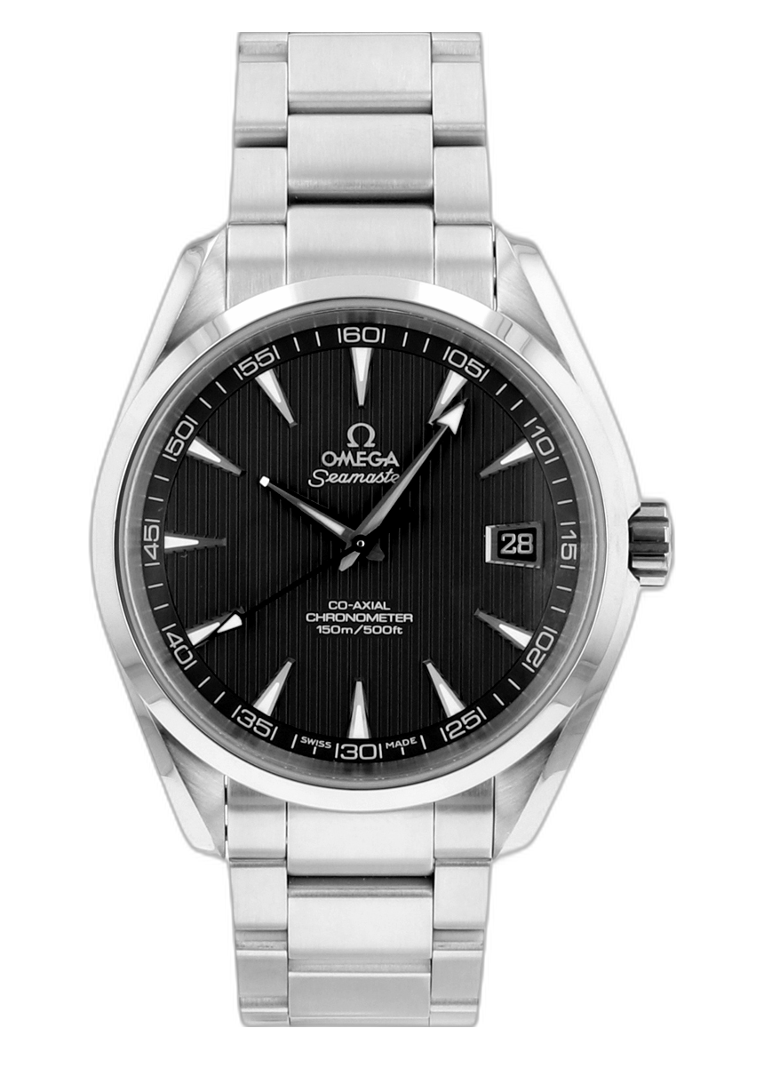 Aqua Terra Chronometer 42mm Automatic in Steel on Steel Bracelet with Grey Dial