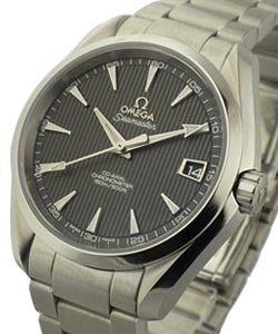 Aqua Terra 150M Automatic in Steel on Bracelet with Grey Dial