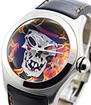 Bubble Baron Samedi - Limited Edition Steel on Strap with Black Dial