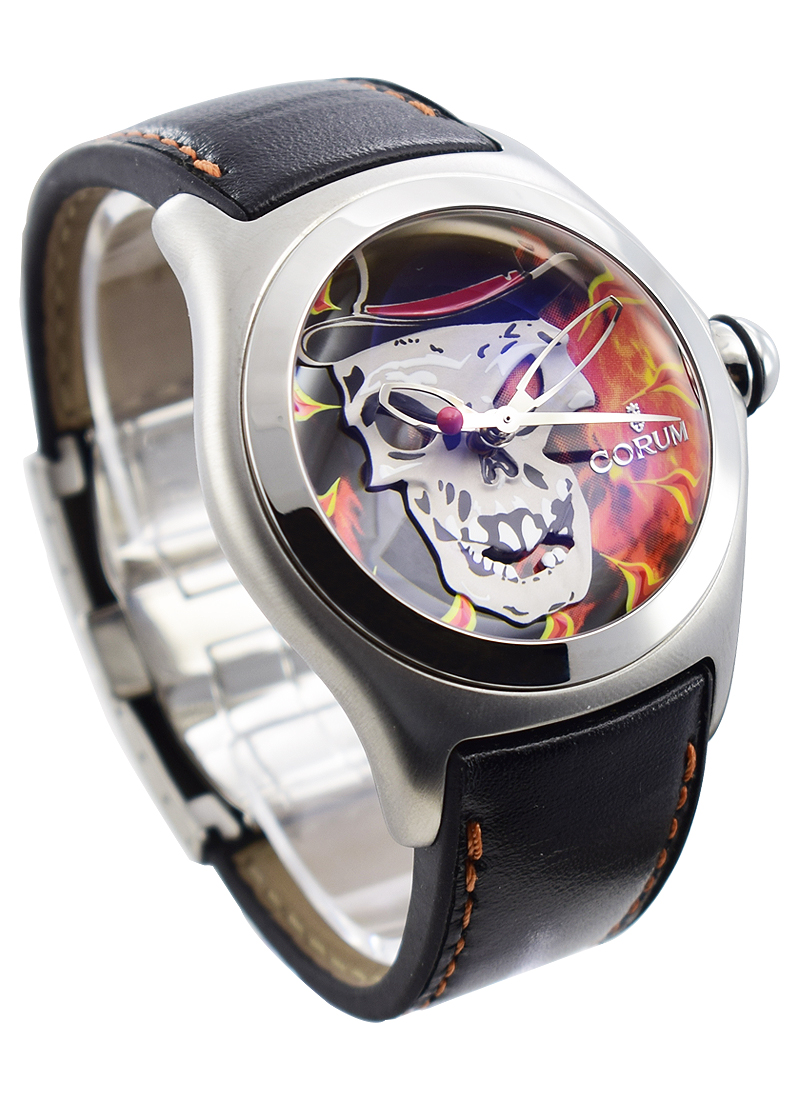 Bubble Baron Samedi Limited Edition Steel on Strap with Black Dial 02320.582001