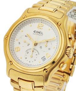 1911 Chronograph in Yellow Gold Yellow Gold on Bracelet with Silver Dial