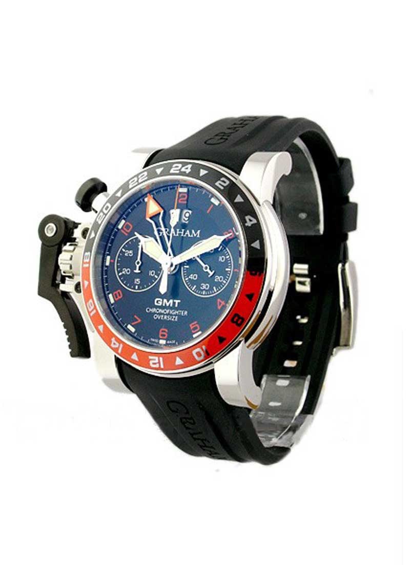 Graham GMT Oversize Chronofighter - Red and Black Bezel