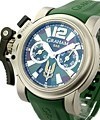 Chronofighter Oversize - Commando SAS in Titanium  on Green Rubber Strap with Green