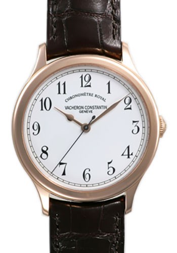 Historiques Chronometre Royal 1907 in Rose Gold on Brown Leather Strap with White Enamel Dial - 100pcs Limited Edition