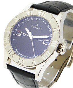 Romulus Retrograde Annual Calendar - Limited Edition White Gold on Strap with Black Dial - only 25pcs mde