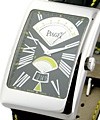 Black Tie Rectangle a l'Ancienne XL White Gold on Strap - Limited Edition Version