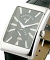 Black Tie Rectangle a l'Ancienne XL White Gold on Strap - Limited Edition Version