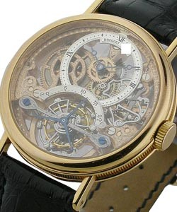 Skeleton Openworked Tourbillon 3355 in Rose Gold Rose Gold on Strap with Skeleton Dial 