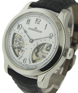 Master Minute Repeater in Platinum - Limited to 50 Pieces on Black Alligator Leather Strap with White Enamel Dial