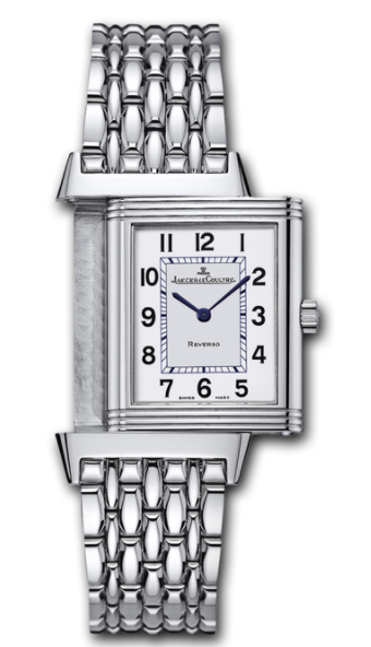 Reverso Classique in Steel on Steel Braclet with Silver Dial