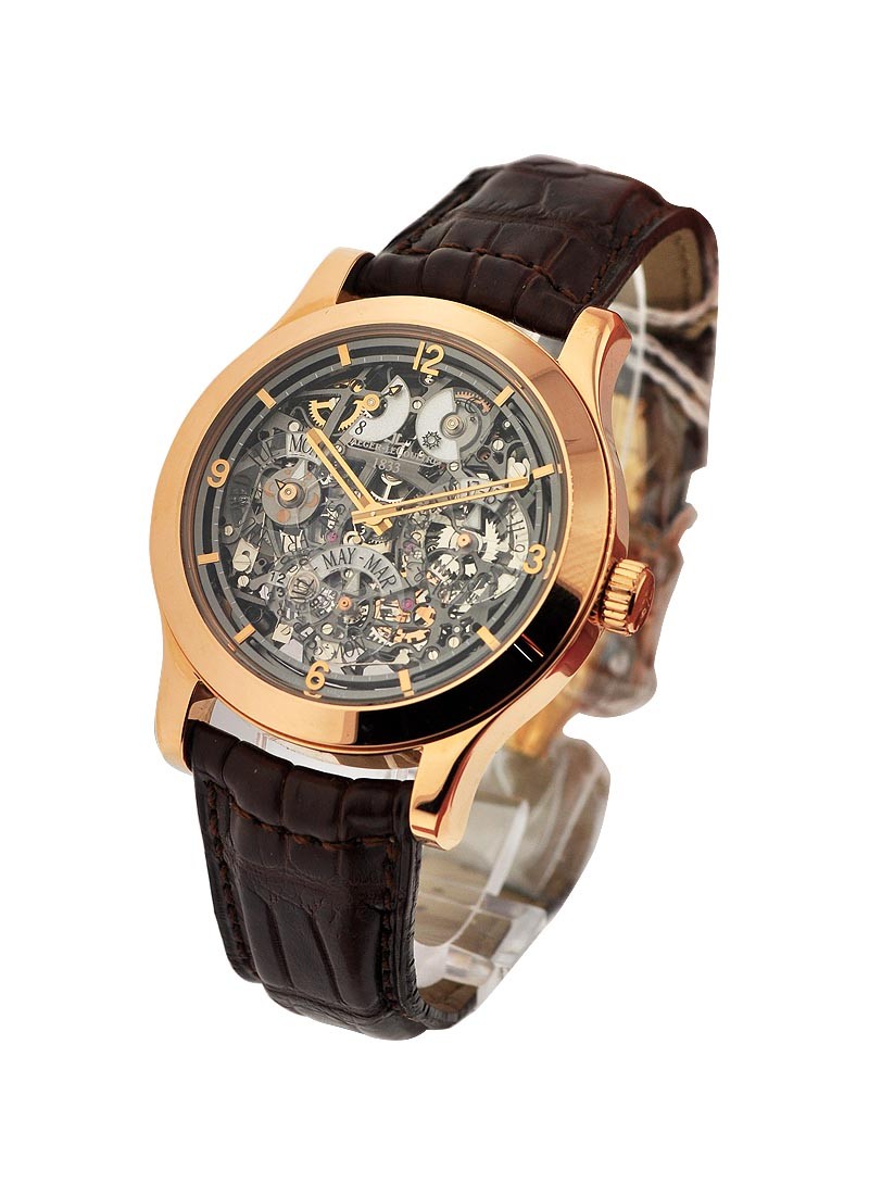 Jaeger - LeCoultre Master Eight Days Perpetual Skeleton 161.24.SQ Rose ...