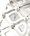 Special Bracelet Watch Boutique Edition White Gold with Pave Diamond Dial