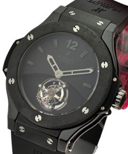 44mm Solo Bang Tourbillon in Black Ceramic on Black Rubber Strap with Black Dial - Limited Edition of only 50pcs