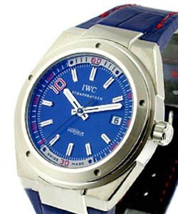 Ingenieur Zinedine Zidane in Steel - Limited Edition of 1000pcs On Blue Leather Strap with Blue Dial