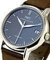 Portofino Automatic in White Gold White Gold on Strap with Silver Dial