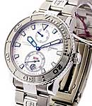 Marine Diver Chronometer in Steel on Steel Bracelet with Silver Dial