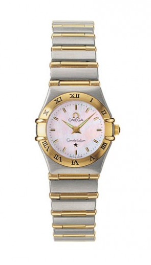 Constellation 95 in Steel with Yellow Gold  on Steel and Yellow Gold Bracelet with MOP Dial