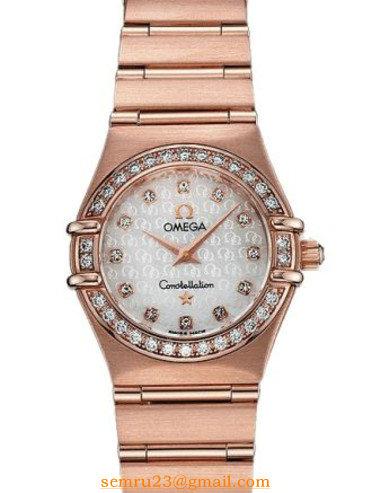 Contellation 95 in Rose Gold with Diamond Bezel on Rose Gold Bracelet with MOP Diamond Dial