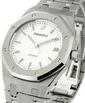 Royal Oak 36mm Automatic in Steel on Steel Bracelet with White Checkered Dial