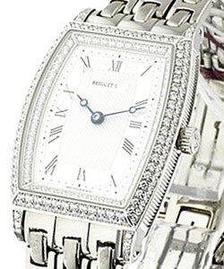 Breguet Heritage 29mm Automatic in White with Diamond Bezel and Lugs on White Gold  Bracelet with Silver Dial