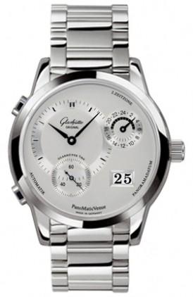 Glashutte PanoMatic Venue GMT with Date 39.4mm Automatic in Steel