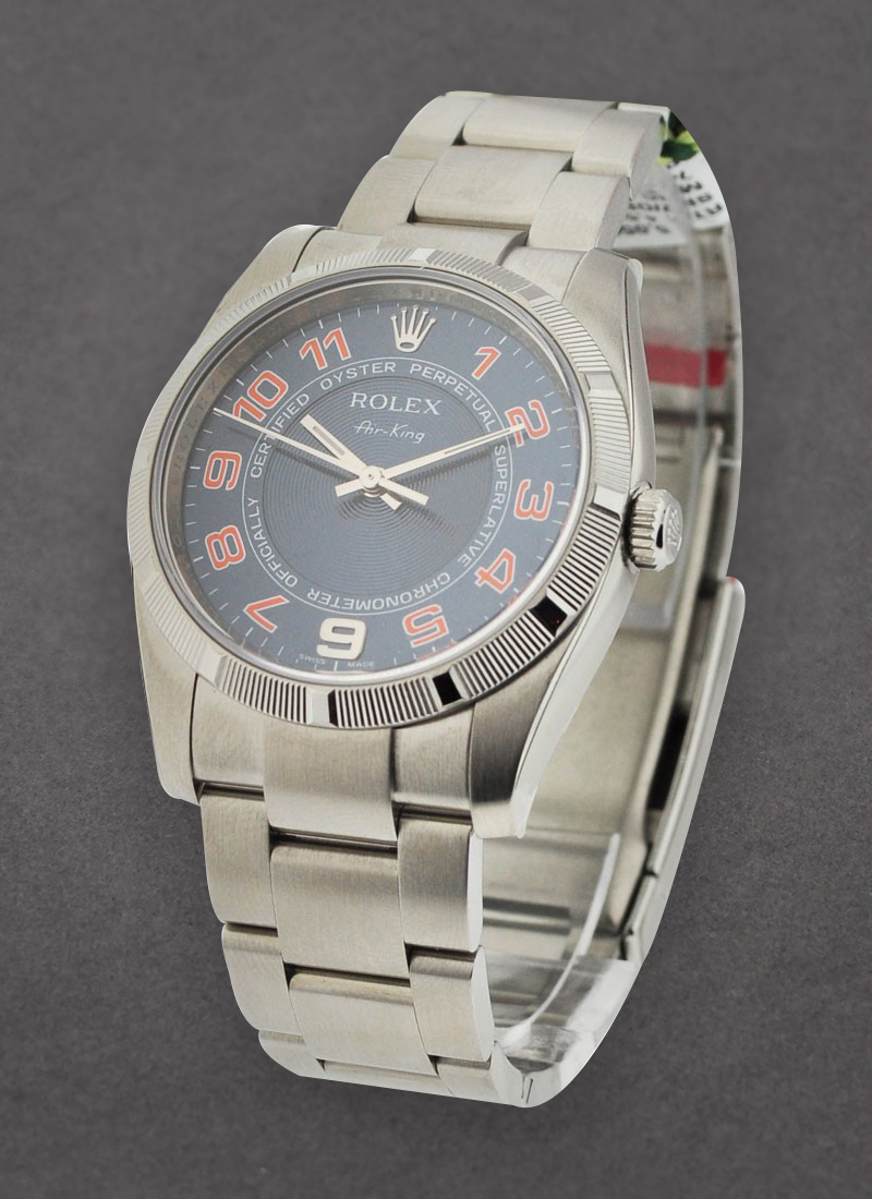 Rolex Unworn Air-King with Engine Bezel 114210