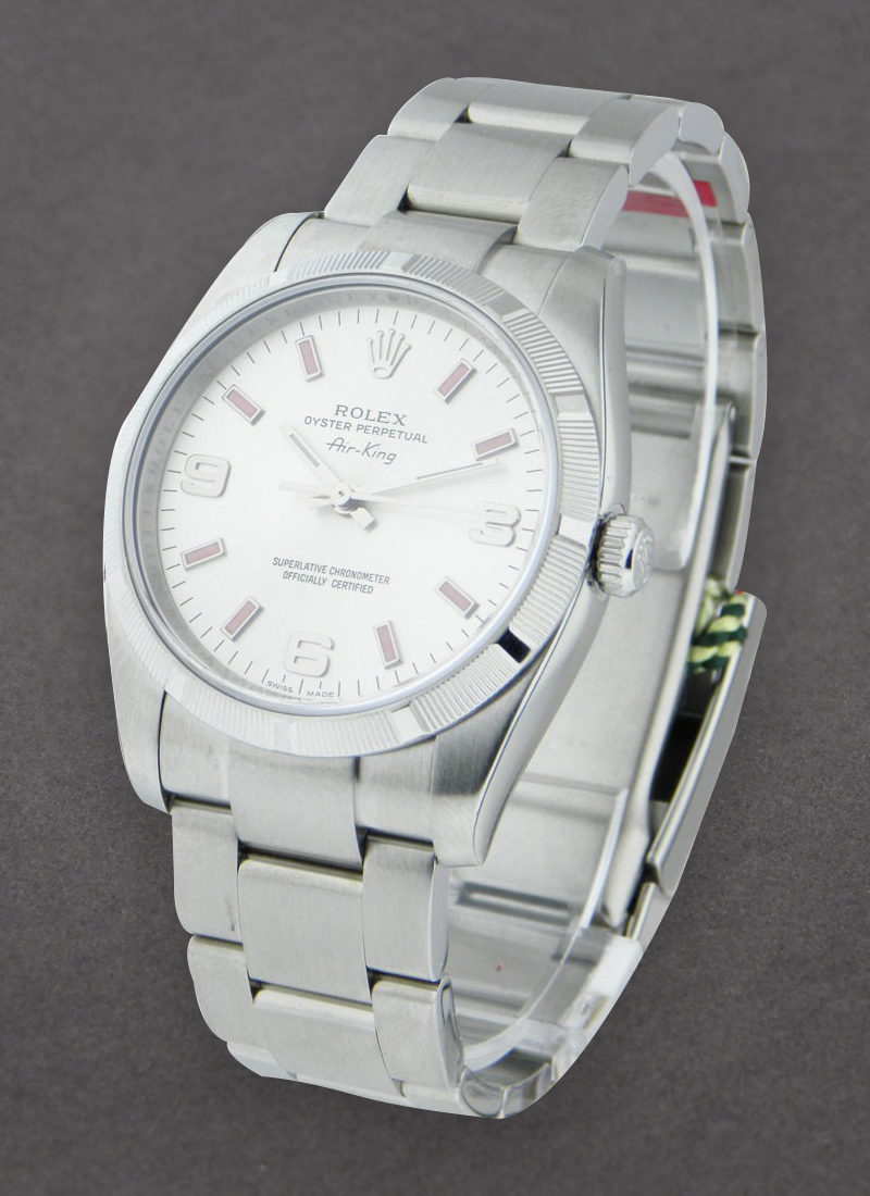 Rolex Unworn Air-King with Engine Turn Bezel