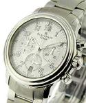 Leman Flyback Chronograph 38mm Automatic in Steel on Steel Bracelet with Silver Arabic Dial
