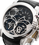 Opus 7  Made by Andreas Strehler in White Gold - Limited Edition ot 50 pieces on Black Crocodile Leather Strap with Black Dial