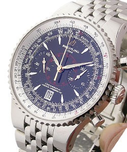 Navitimer Montbrillant Legende in Steel on Steel Bracelet with Black Dial