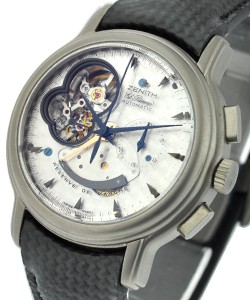 Chronomaster T Open Concept Titanium on Strap with Silver Dial - Partially Skeletonized