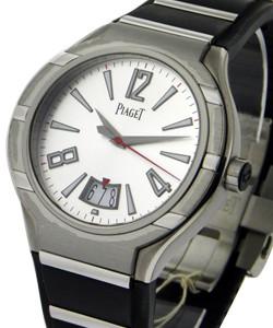 Polo FortyFive in Titanium on Titanium Rubber Bracelet with Silver Dial