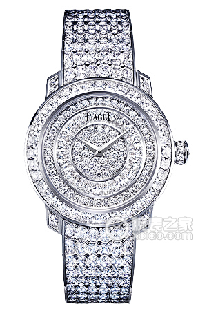Limelight Exceptional Pieces in White Gold with Diamond Bezel on White Gold Diamond Bracelet with Pave Diamond Dial