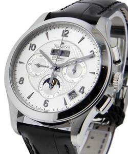 Class T Moonphase El Primero Steel on Strap with Silver Dial
