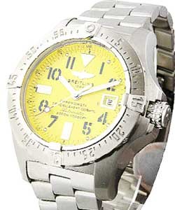 Avenger Seawolf Automatic in Steel Steel on Bracelet with Yellow Dial 