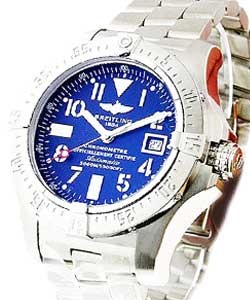 Avenger Seawolf Men's Automatic in Steel Steel on Bracelet with Blue Dial