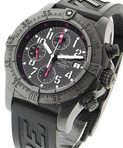 Avenger Skyland Chronograph In Black PVD - Limited Edition to 1000 pcs. on Black Rubber Strap with Black Dial