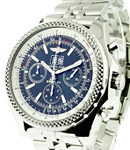 Bentley 6.75 Speed in Steel on Steel Bracelet with Black Dial