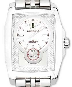 Bentley Flying B No 3 in Steel on Steel Bracelet with Silver Dial