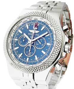 Bentley GMT Chronograph Steel on Bracelet with Blue Dial